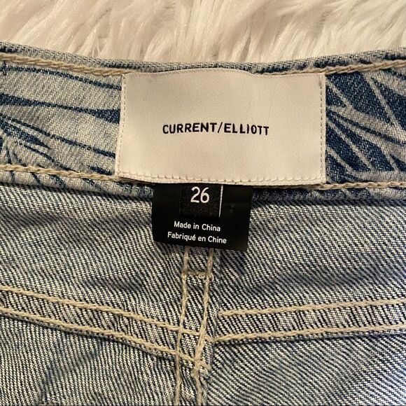 Current/Elliott The Stiletto Palm Leaf Print Jeans in Wily Size 26 - Picture 5 of 9